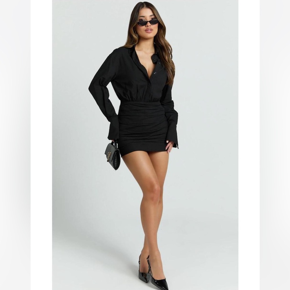 Showpo Violeta Elegant Black Mini Dress